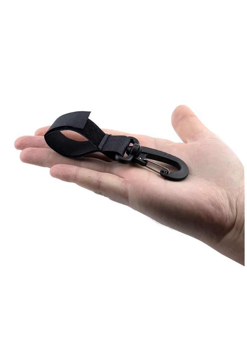 Mr. Penda 6 Pack Baby Stroller Hooks for Hanging Diaper Bags Mommy Bag and Convenient Stroller Accessories Organizer Hook Clips (black) - Image 3