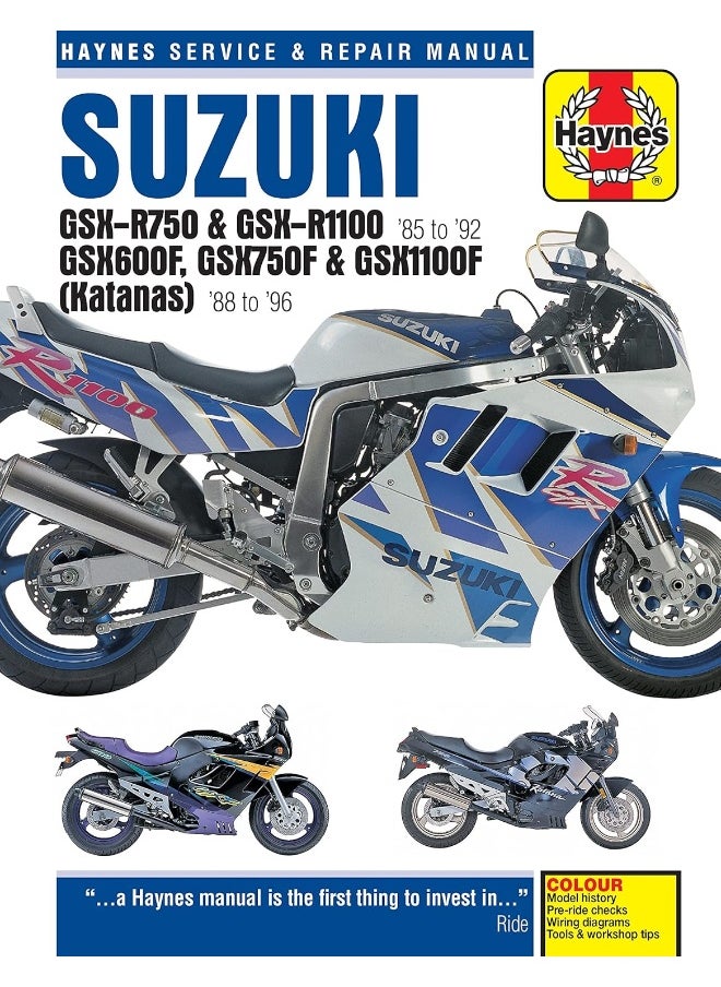 Suzuki GSX-R750 & GSX-R1100, GSX600F, GSX750F & GSX1100F (Katanas) (86 - 96)  - Image 1