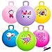 ZOOJOY 6pcs Hopper Balls for Kids 38 18In Bouncy Ball with Handle Sit on Hopping Toys for SportSchoolTeam Active Play Hippity Hop Ball for Indoor Outdoor Games with Pump - Image 2