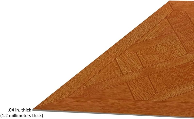 Achim بلاط فينيل ذاتي اللصق من تيفولي، 45 بلاطة - 12" × 12"، بلوط كلاسيكي - قشر و ألصق، أرضيات افعلها بنفسك للمطبخ، غرفة الطعام، غرف النوم، القبو والحمامات من ديكور المنزل - Image 4
