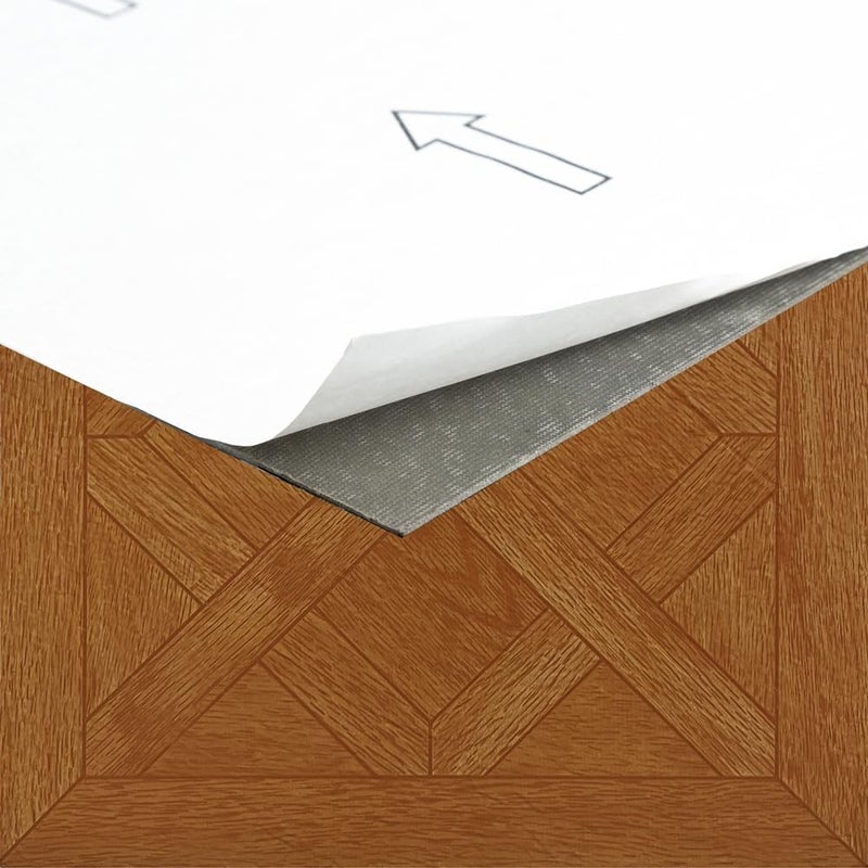 Achim بلاط فينيل ذاتي اللصق من تيفولي، 45 بلاطة - 12" × 12"، بلوط كلاسيكي - قشر و ألصق، أرضيات افعلها بنفسك للمطبخ، غرفة الطعام، غرف النوم، القبو والحمامات من ديكور المنزل - Image 3