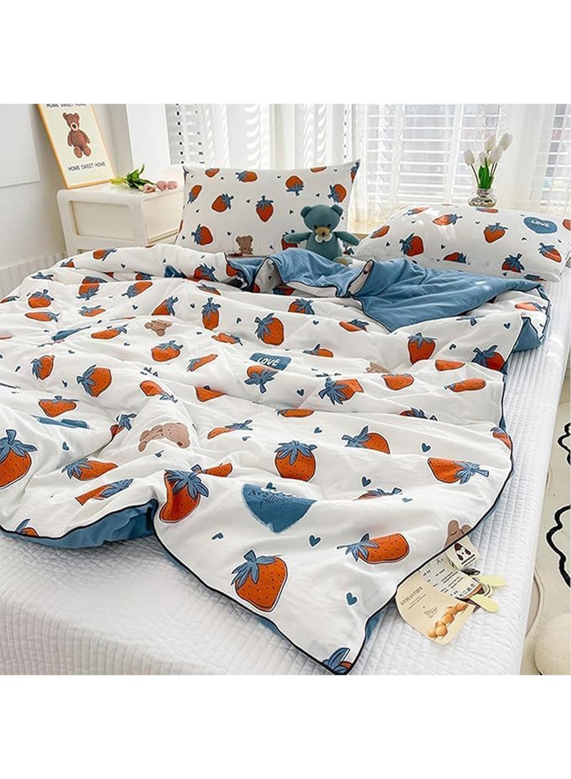 LIMOS Jersey Cotton Quilted Toddler Blanket Soft Lightweight Baby Quilt for Boys & Girls Breathable Machine Washable Cozy Crib Blanket - Image 5