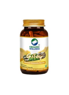 Organic Wellness Giloy Capsules, Natural Giloy, Antioxidant Properties, Purifies Blood Supplement, Immunity Booster, Health And Wellness (90 N Veg Capsules)  - Image 1