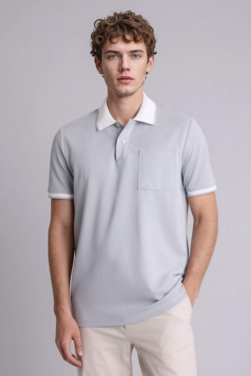 DeFacto Regular Fit Short Sleeved Polo T-Shirt - Image 3