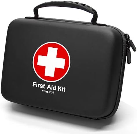 SHBC Waterproof First Aid Kit 228pcs with All Basic or Advanced Supplies You Need Suitable for Emergencies at Home or Outside Travel Home Camping Black - Image 1