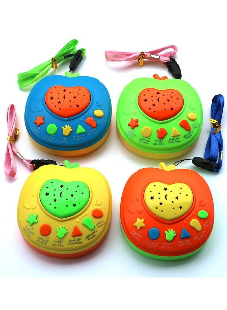 Toy Box Electronic Learning  Quran And Duas Apple Shape For Kids  - Image 3