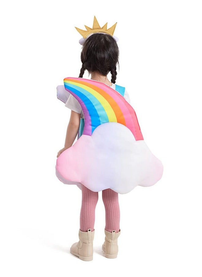Seasons Toddler Light Up Rainbow Pretend Costume Cloud 7 Colors Rainbow Outfits With Sun Headpiece  - Image 5