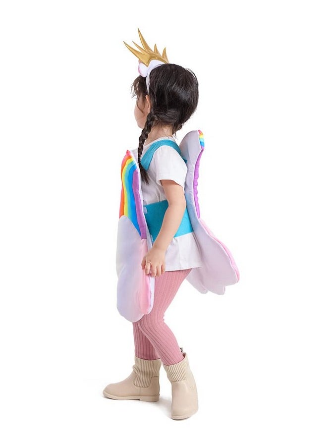 Seasons Toddler Light Up Rainbow Pretend Costume Cloud 7 Colors Rainbow Outfits With Sun Headpiece  - Image 4