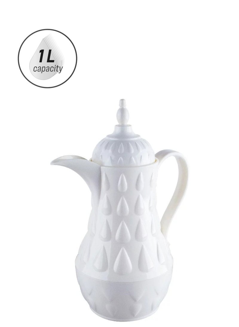 BASURRAH Thermos for tea and coffee from Basurrah, white, 1 liter, 19-46789  - Image 1