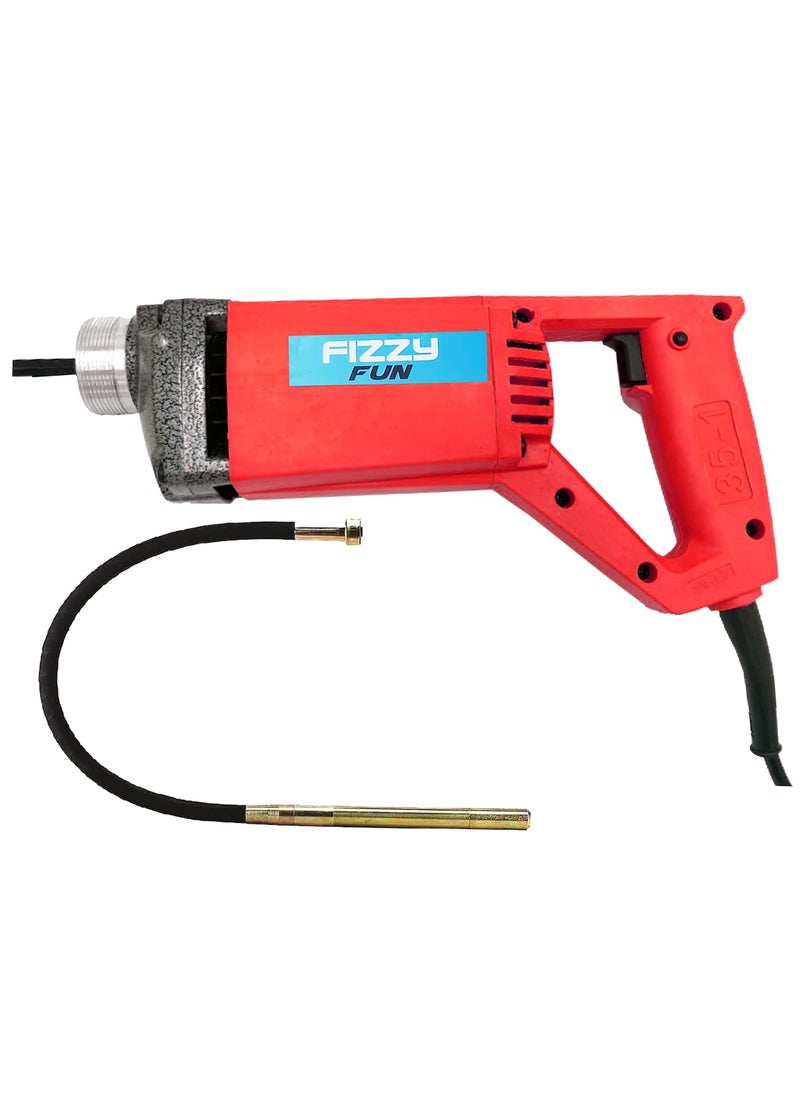 Fizzy Fun Fizzy Fun Concrete Vibrator With 3 Mitre Needle Shaft 1340WTT 13900RPM Electric Vibrator Machine  - Image 1