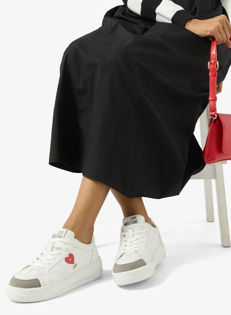 Love Moschino  Logo Low Top Sneakers for Women | Best Price UAE