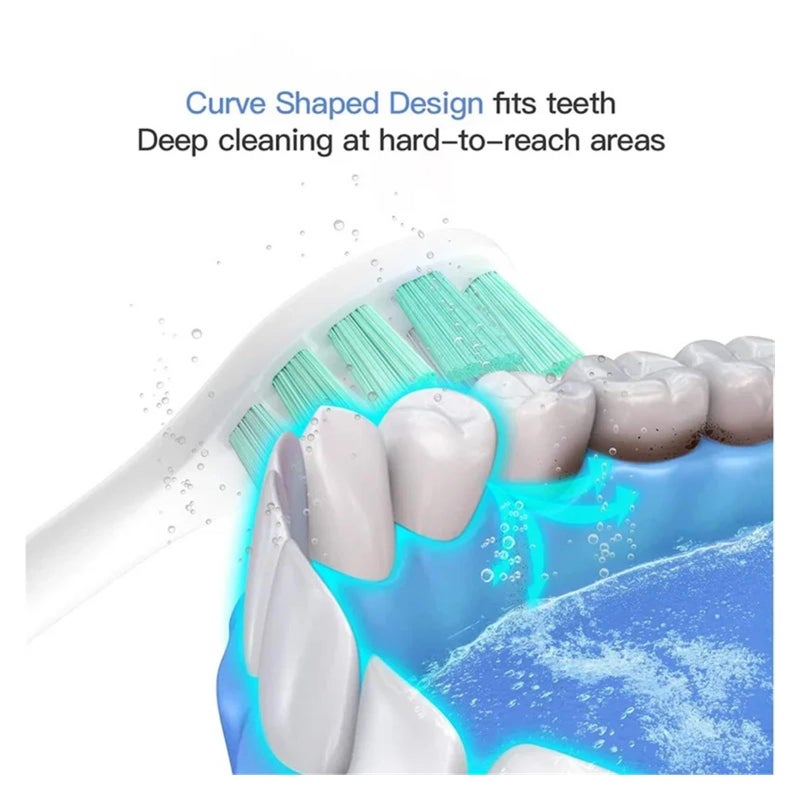 12pcs 4 Colors Soft Bristle Replacement Brush Heads For Oral Care Toothbrush - Image 3