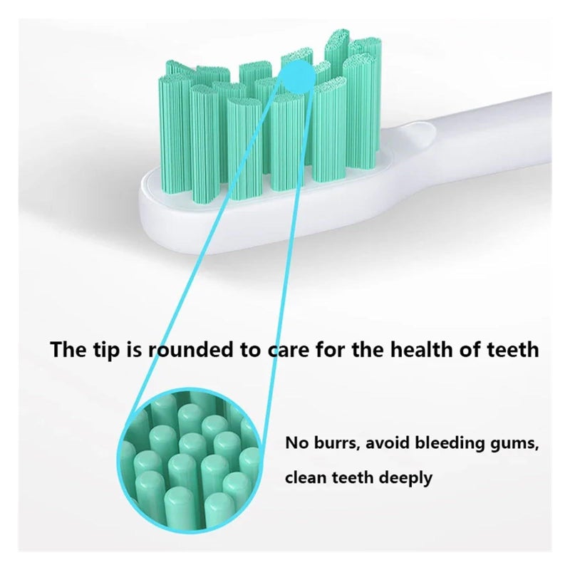 12pcs 4 Colors Soft Bristle Replacement Brush Heads For Oral Care Toothbrush - Image 4