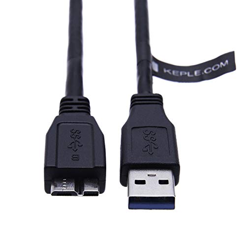 Keple USB 3.0 Micro B Data Sync Cable Compatible with WD 500GB 2.5 inch, My Book, My Passport Ultra, My Cloud, Toshiba HDTB110EK3BA / Samsung M3, SE-208DB/TSBS, Samsung S5 / S6, Galaxy Note 3/4 (1.6ft) - Image 2
