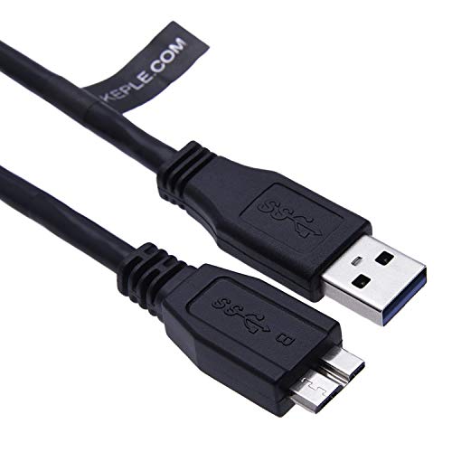 Keple USB 3.0 Micro B Data Sync Cable Compatible with WD 500GB 2.5 inch, My Book, My Passport Ultra, My Cloud, Toshiba HDTB110EK3BA / Samsung M3, SE-208DB/TSBS, Samsung S5 / S6, Galaxy Note 3/4 (1.6ft) - Image 5