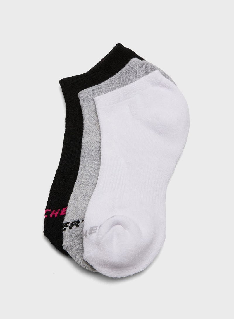 SKECHERS 3 Pack Terry No Show Socks - Image 5