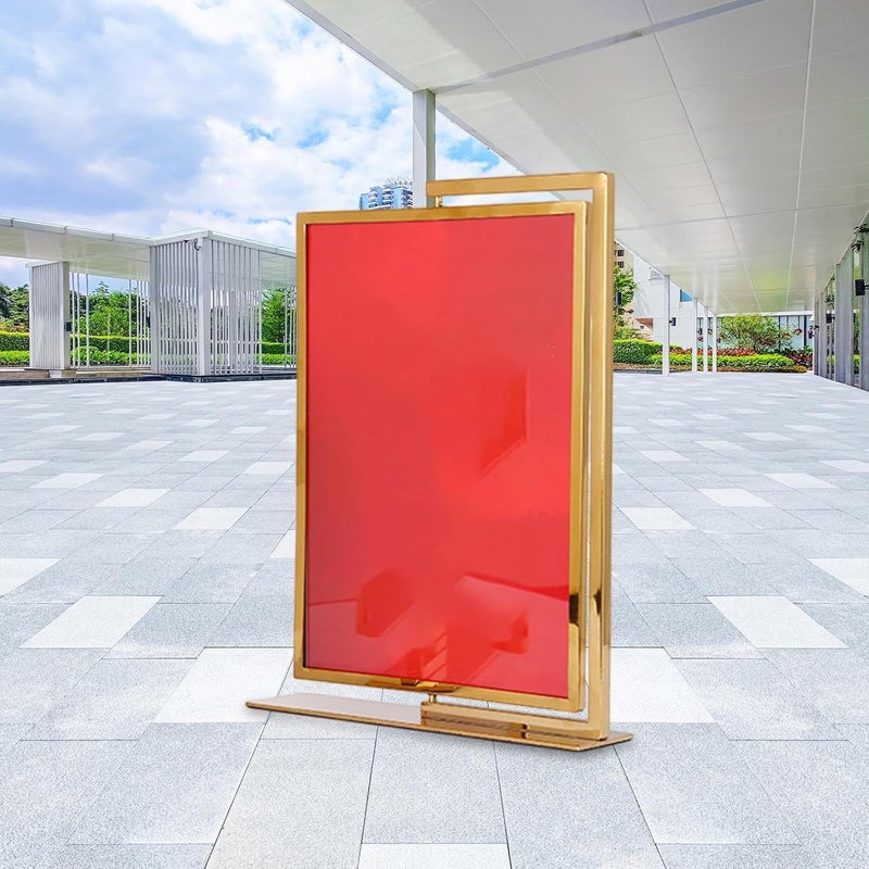 KT Board Display Stand for Pictures Desktop Sign Holder for Living, Gold - Image 5