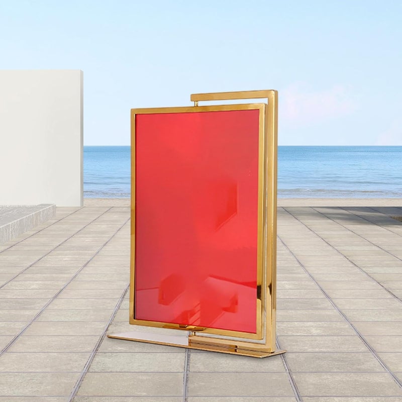 KT Board Display Stand for Pictures Desktop Sign Holder for Living, Gold - Image 4