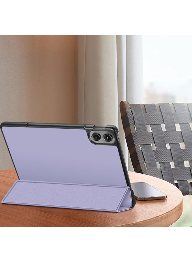 Tablet Cover Case with Pencil Holder, Soft TPU Back Trifold Stand Protective Smart Cover Flip, Auto Wake&Sleep For Xiaomi Redmi Pad Pro 12.1 Inch 2024 (Lavender) - Image 2