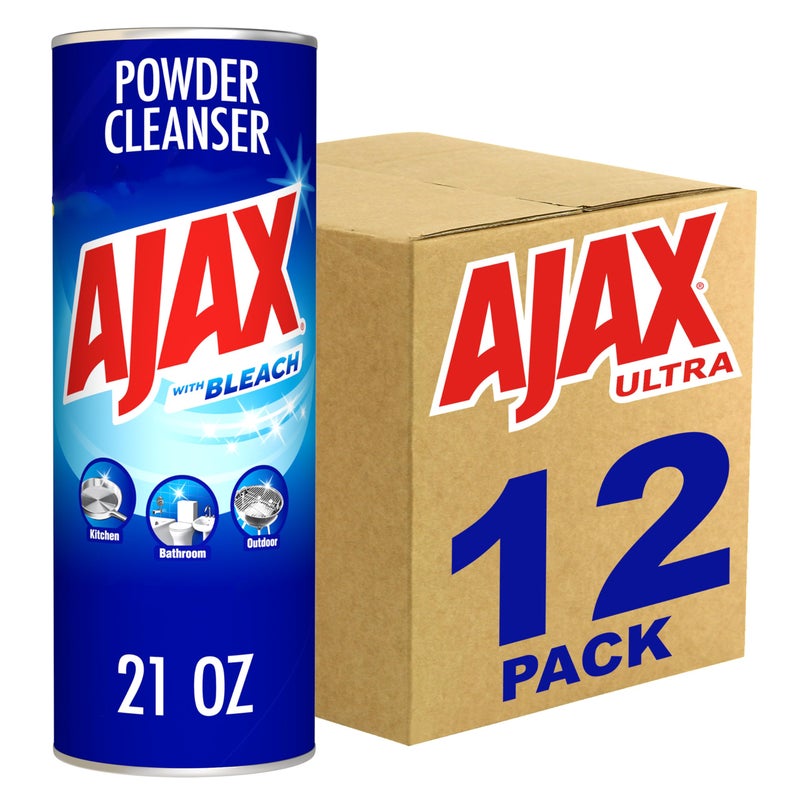 Ajax Powder Cleanser with Bleach - 21 ounce (Pack of 12) - Image 1