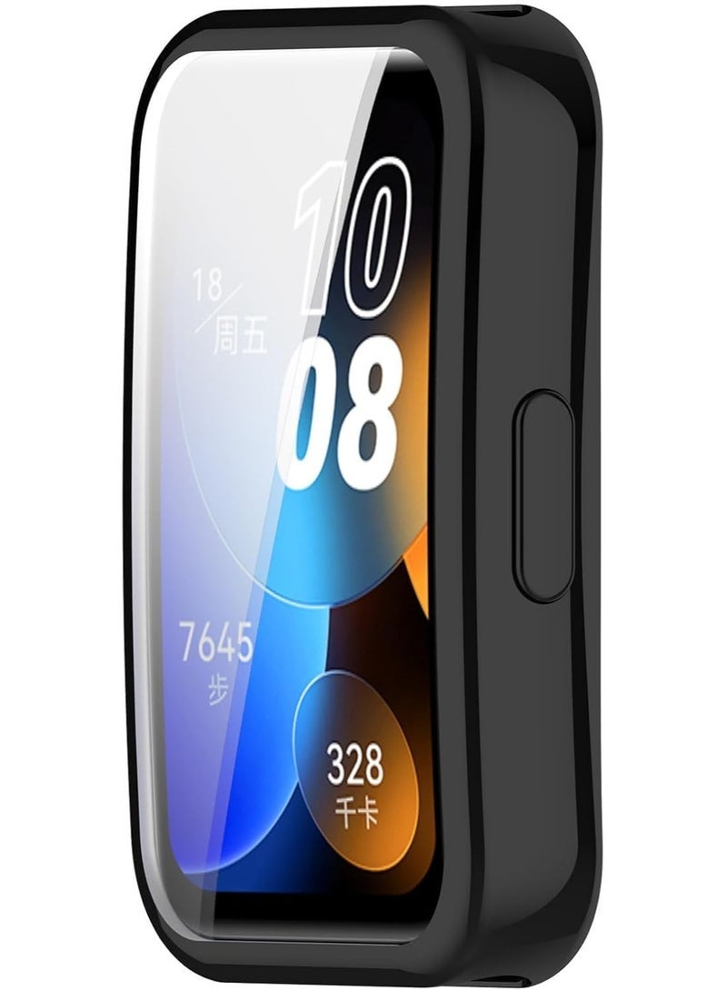 ten.tech Cases Compatible with Huawei Honor Band 6-Band 7 Smartwatch Men Women Watch Case Soft TPU Shockproof Bumper Cover Screen Protector Case for Honor Band 6 Accessories (Black) - Image 4