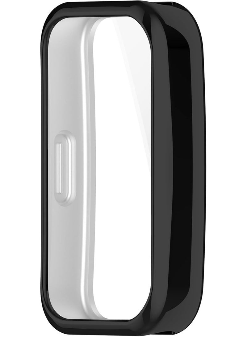 ten.tech Cases Compatible with Huawei Honor Band 6-Band 7 Smartwatch Men Women Watch Case Soft TPU Shockproof Bumper Cover Screen Protector Case for Honor Band 6 Accessories (Black) - Image 3