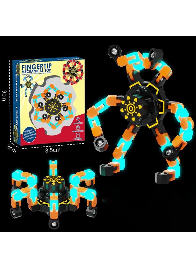 Bukela Transformable Fidget Spinners  for Kids and Adults Stress Relief Sensory Toys for Boys and Girls Fingertip Gyros for ADHD Autism for Kids Gifts - Image 1