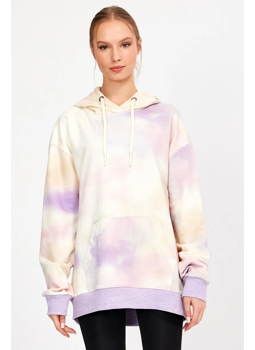 Alexander Gardi Tie Dye Hooded Oversize Sweatshirt UN-757A07