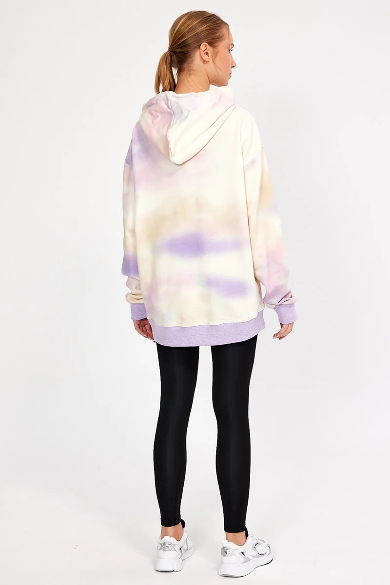 Alexander Gardi Tie Dye Hooded Oversize Sweatshirt UN-757A07
