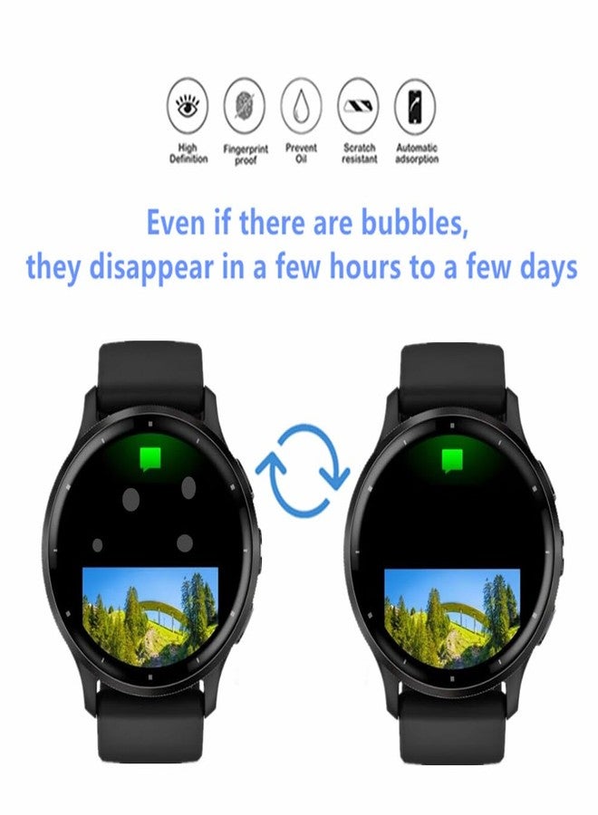 MIHENCE Compatible for Garmin Venu 3 Screen Protector, 3D Full Screen Coverage Case Curved Edge TPU Protective Film for Venu 3 45mm Smartwatch (3 PCS) - Image 3
