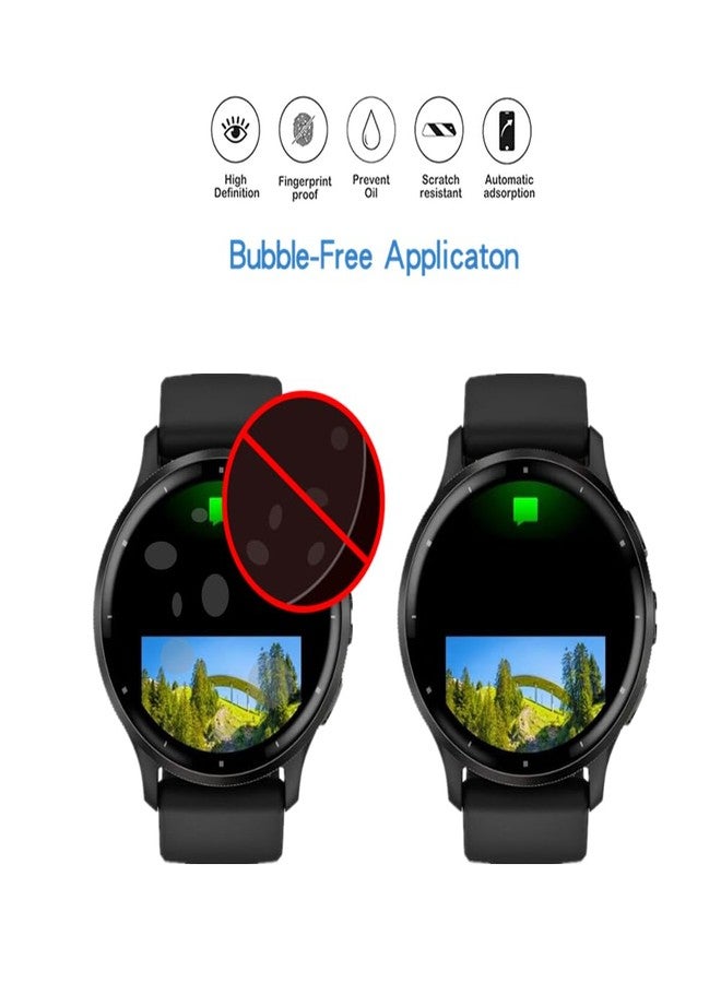 MIHENCE Compatible for Garmin Venu 3 Screen Protector, 3D Full Screen Coverage Case Curved Edge TPU Protective Film for Venu 3 45mm Smartwatch (3 PCS) - Image 5