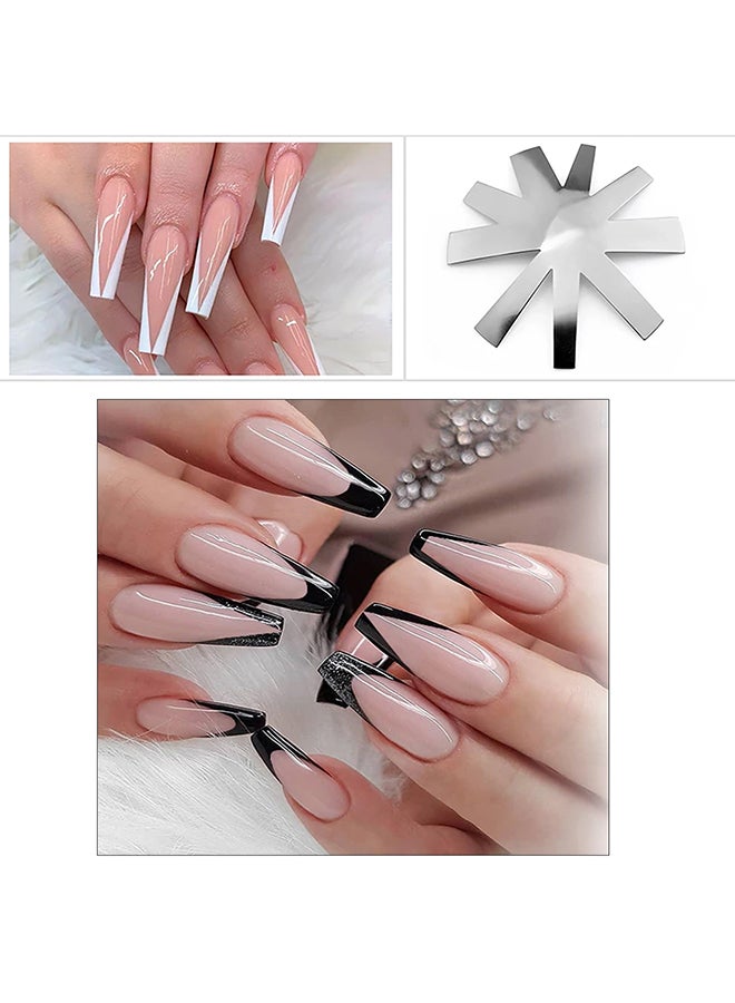 brunson Nails Cutter French Trimmer Acrylic Gel Tool Kit Size Tips Manicure Edge Art Manicure FNCS#U - Image 4