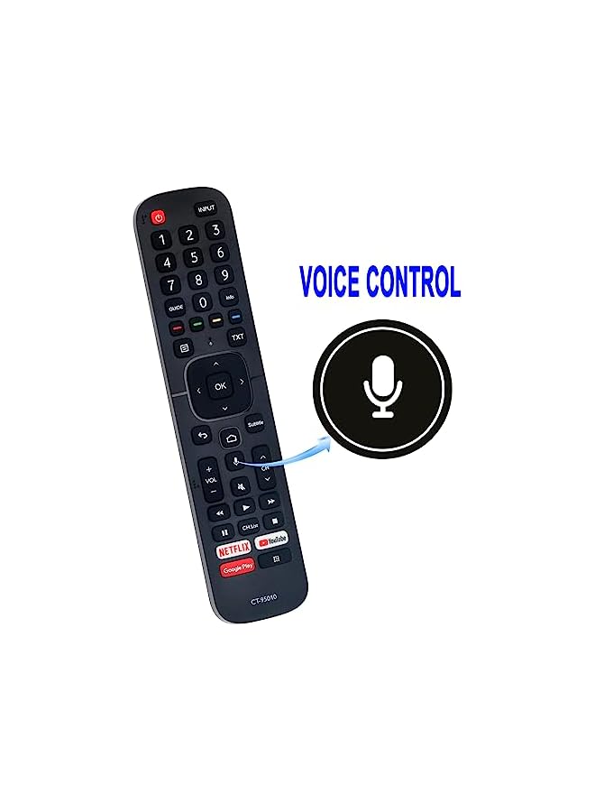 TIGER CT-95010 ERF2L60T Replacement Voice Remote Control fit for Toshiba Smart TVs 43E5603EXT 32E5603EXT - Image 3
