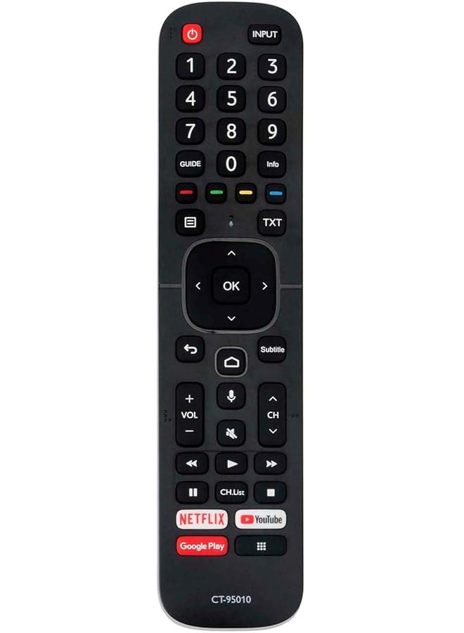 TIGER CT-95010 ERF2L60T Replacement Voice Remote Control fit for Toshiba Smart TVs 43E5603EXT 32E5603EXT - Image 1
