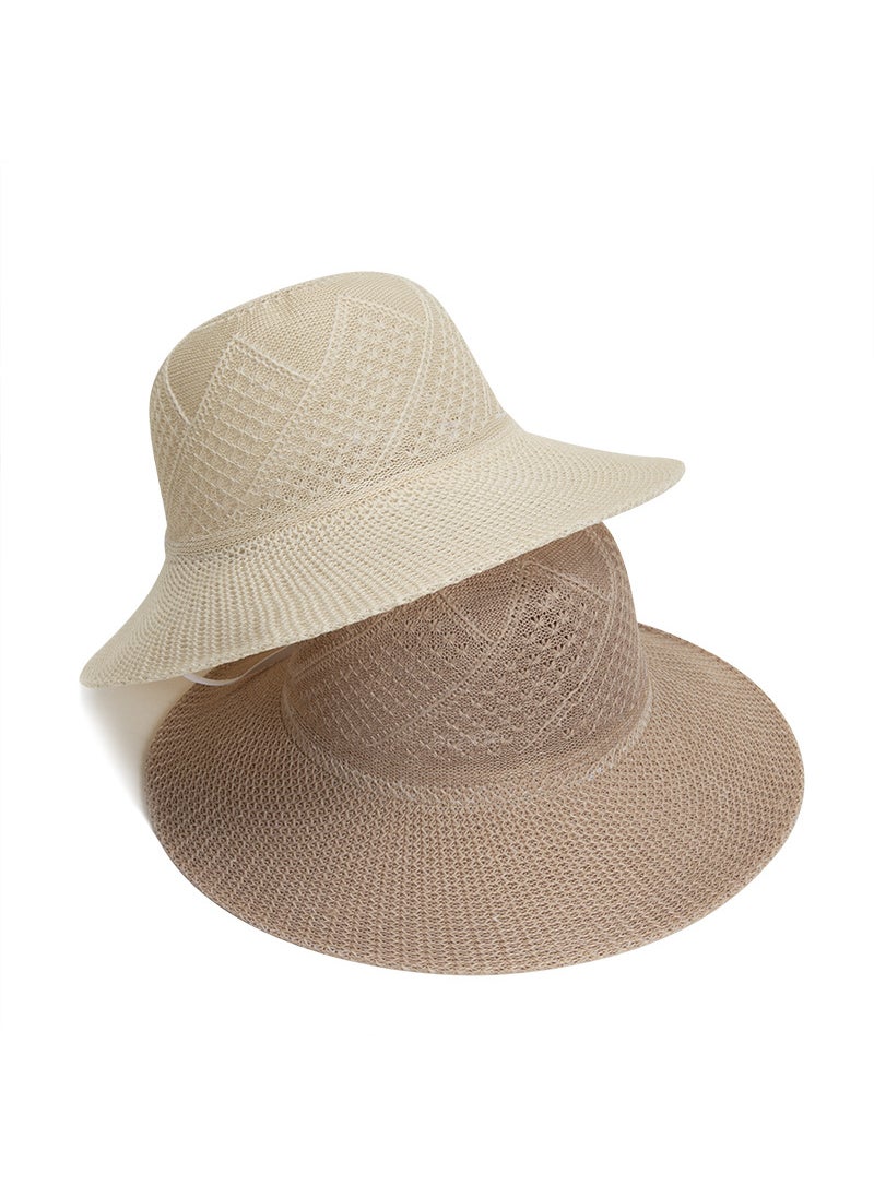Generic - Hot Selling Farmer Straw Hat Woven Straw Hat Breathable Foldable Fisherman Hat Sun Hat Embryonic Lafite Straw Hat for Men and Women SummerPink. Pink. - Image 1