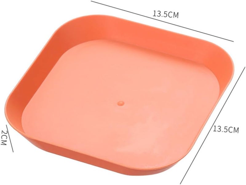 12pcs Snack Plates and Food Serving Trays Set, Lightweight Dessert and Fruit Plates with Blue, White, Yellow, Pink Colors, Suitable for Party and Kitchen Use - Image 2