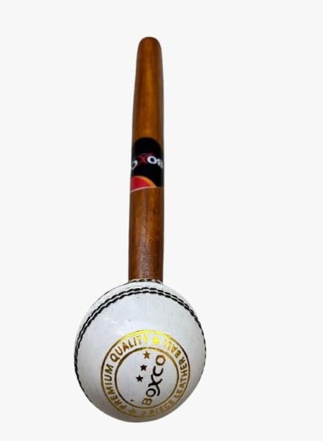 Boxco Premium Cricket Leather Ball Mallet (White) - Image 2