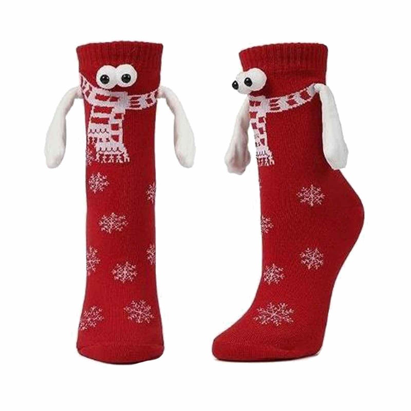 Decorations  Hand Socks Couple Socks Personalized Eyes Magnetic Magnet Automatic Pull - Image 5