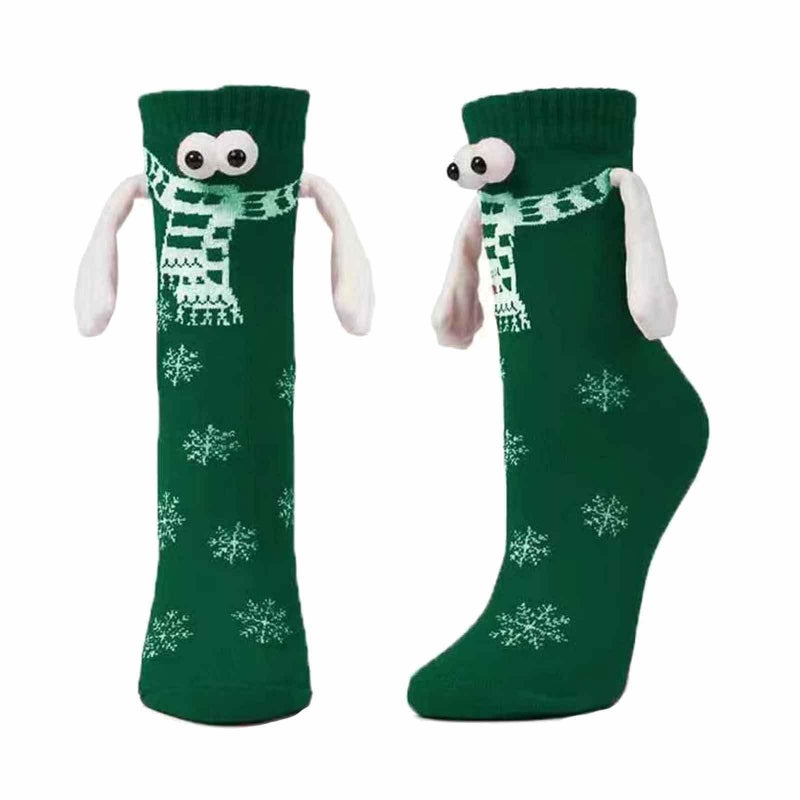 Decorations  Hand Socks Couple Socks Personalized Eyes Magnetic Magnet Automatic Pull - Image 4