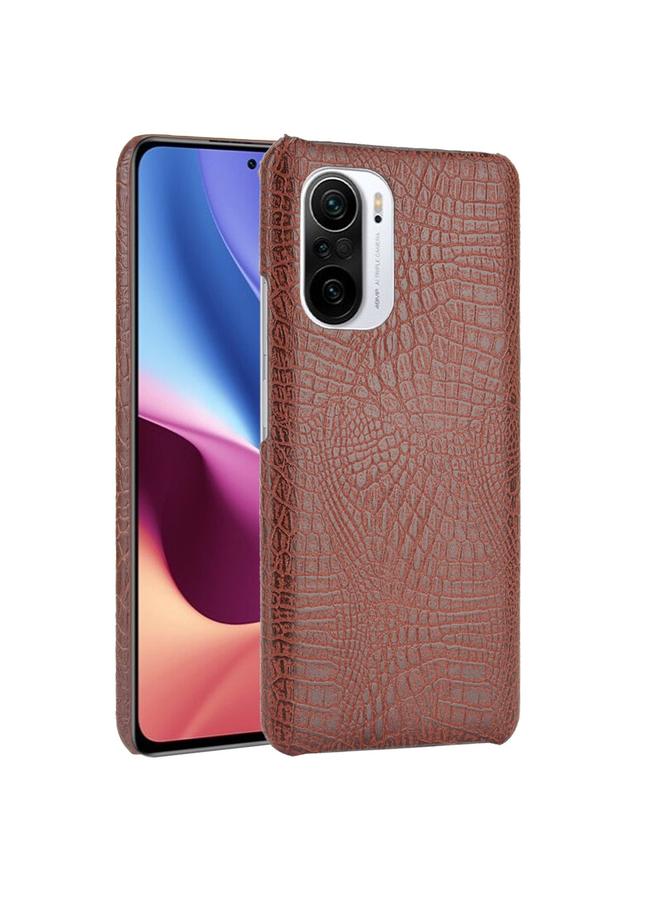 إيروريكس جراب لهاتف Xiaomi Redmi K40 / K40 Pro / Poco F3 مقاوم للصدمات من جلد التمساح PC + جراب PU - Image 1