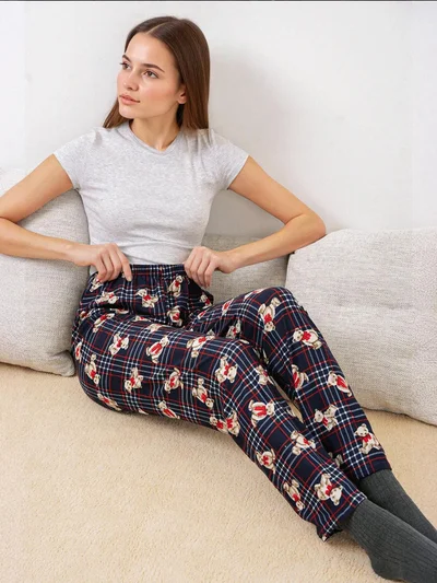 BIG DART BDART Patterned Mid Waist Lounge Bottoms