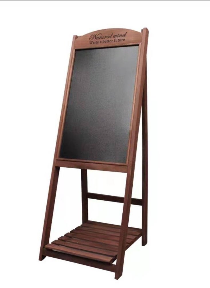 LINGWEI Wooden Foldable Black Board with Flower Stand Hand Writing Chalkboard with Flower Pot Holder For Restaurant Menu Wedding Party Arts & Crafts Drawing Greetings and More  - Image 4