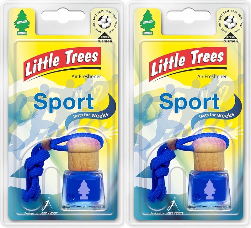 Little Trees Air Freshener Bottle LTBZ7 Sport Fragrance - Double Pack for Car, Home, Boat, Caravan - Image 2
