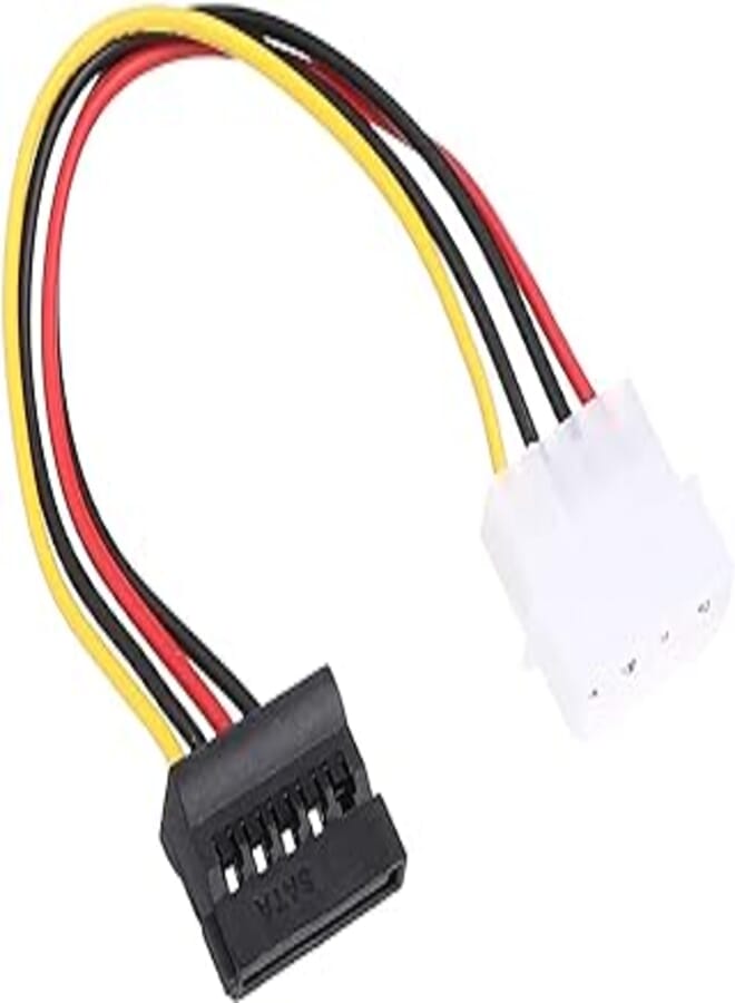 Keendex 1946 4 pin to 15 pin ide male sata cable - multi color