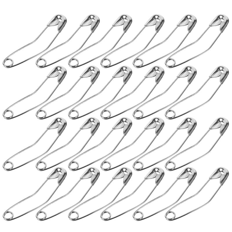 200pcs Curved Stainless Steel Safety Pins for Fabric Crafts Quilting and Sewing - Image 2