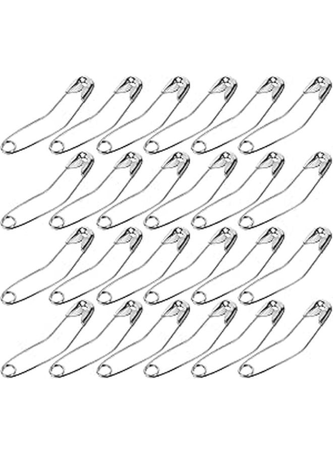 200pcs Curved Stainless Steel Safety Pins for Fabric Crafts Quilting and Sewing - Image 1