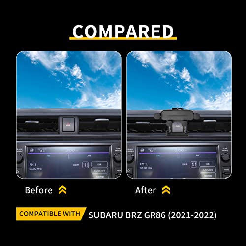 KUNGKIC for Toyota GR86 Subaru BRZ 2021 2022 2023 2024 2025 Universal Auto Phone Holder Car Cradle Rotatable Clip Cell Phone Cradle Mount Fit for 3.5-5.5 Inch Phone Interior Accessories - Image 2