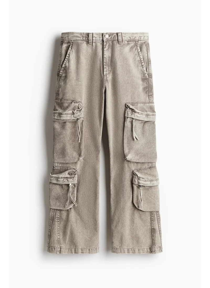اتش اند ام Regular Fit Twill cargo trousers