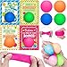 BAYSING Valentines Day Cards for Kids 28 Packs Stress Ball Stretchy Toy with Valentines Day Greeting Cards Squishy Balls Valentine Gift Sets for Kids Classroom Exchange Prizes Kids Party Favors Packs - Image 2