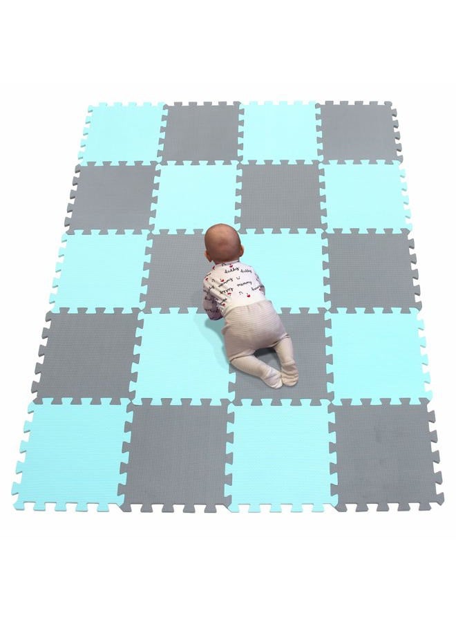 YIMINYUER ® 20 Tiles (30cm×30cm×1cm Each Tile) Baby Soft Puzzle Play Mats, Kids Thick EVA Foam Floor, Toddlers & Children's Soft Interlocking Mat R08R12G301020 - Image 1